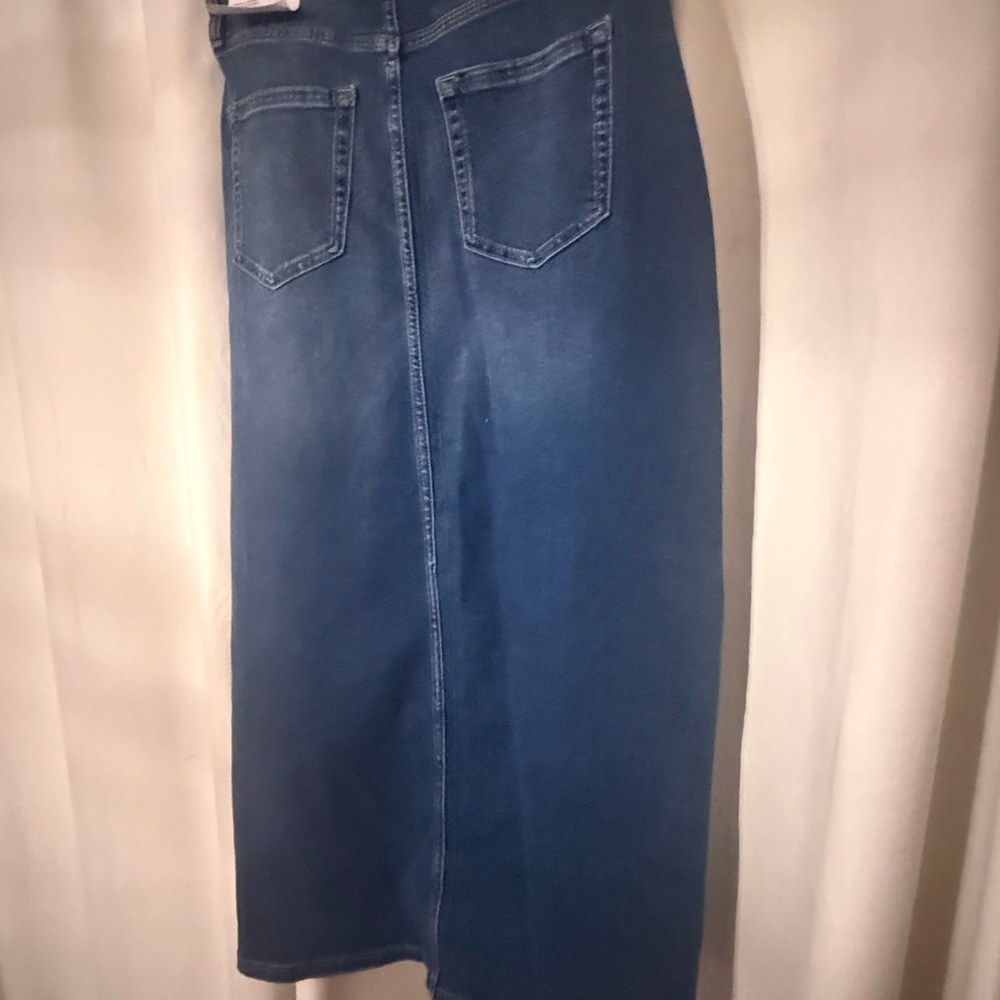 NWT - Maxi Jean Skirt / Long DKNY Denim Pencil Skirt/ Maxi Skirt - Picture 10 of 12